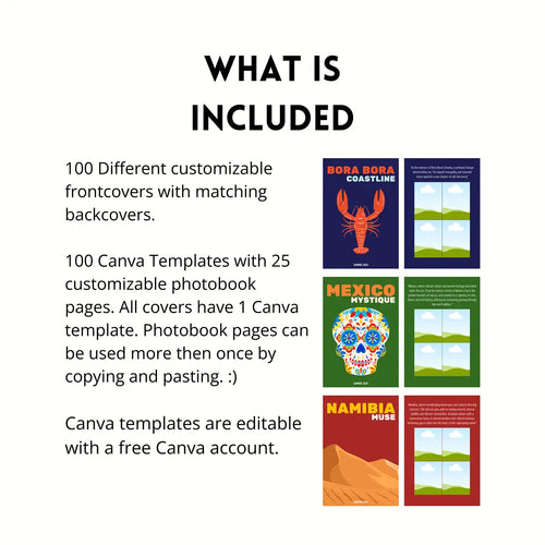 Coffee Table Album Customizable Templates